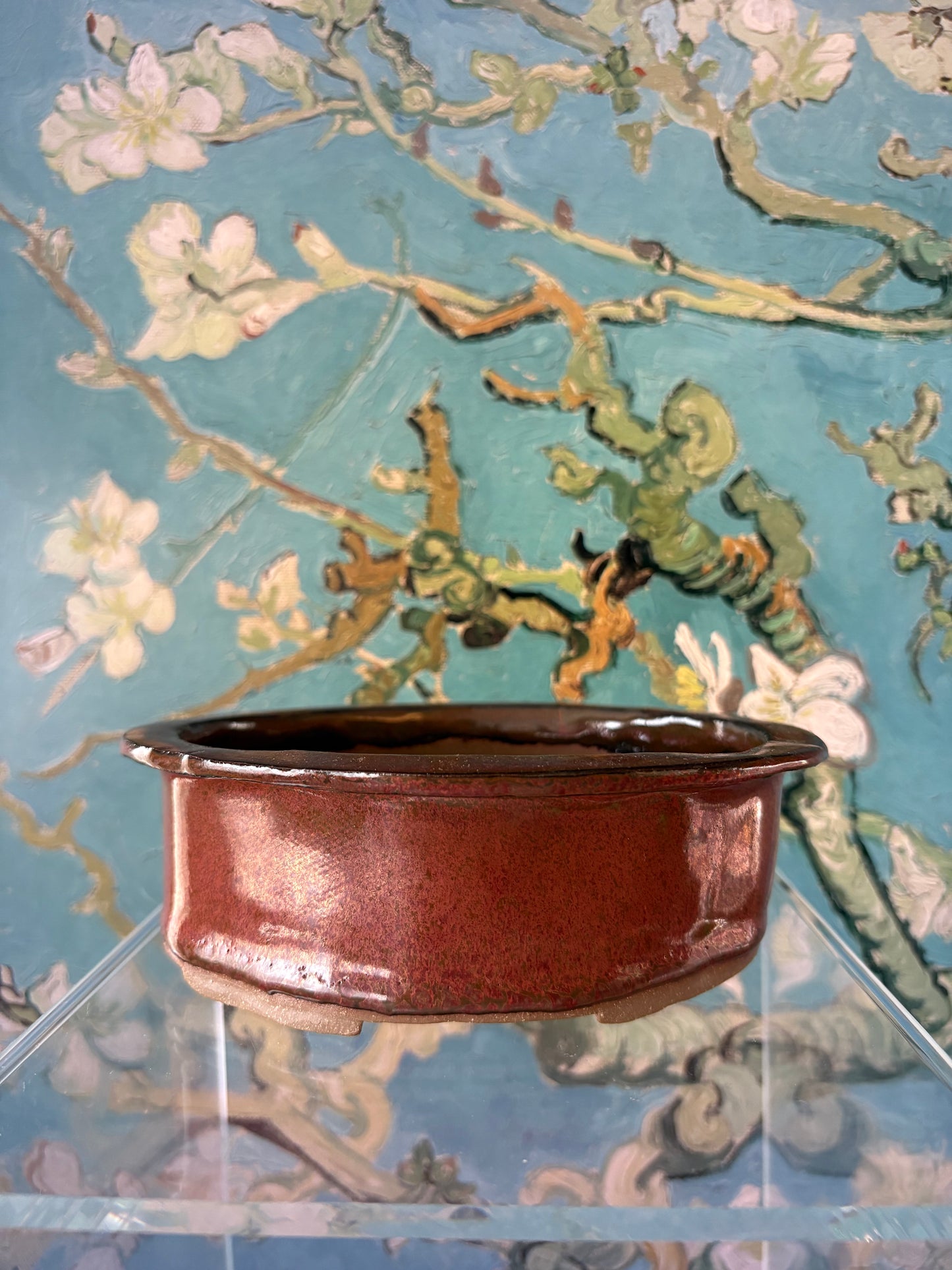 Copper jade pot