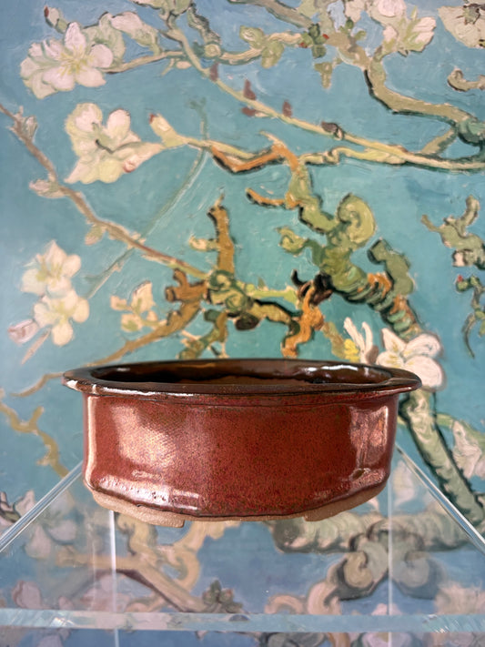 Copper jade pot