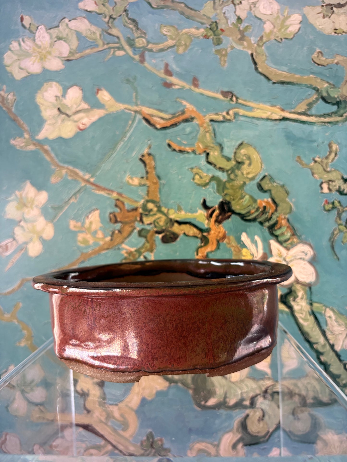 Copper jade pot