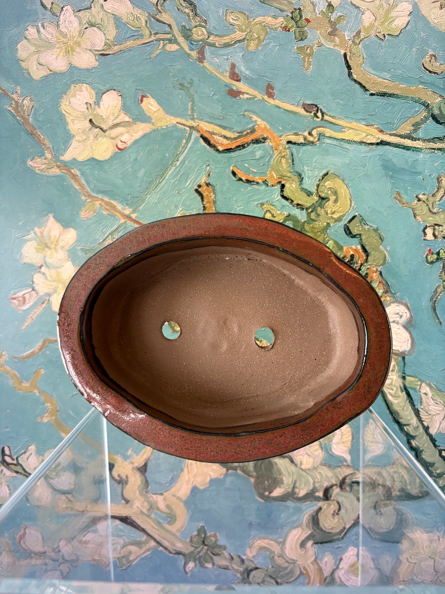 Copper jade pot